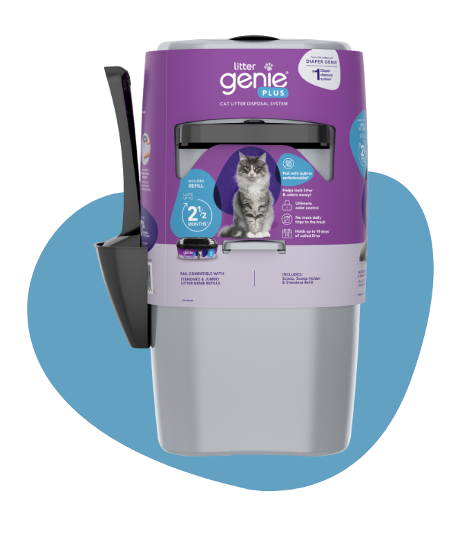 Litter genie plus top cat litter disposal system
