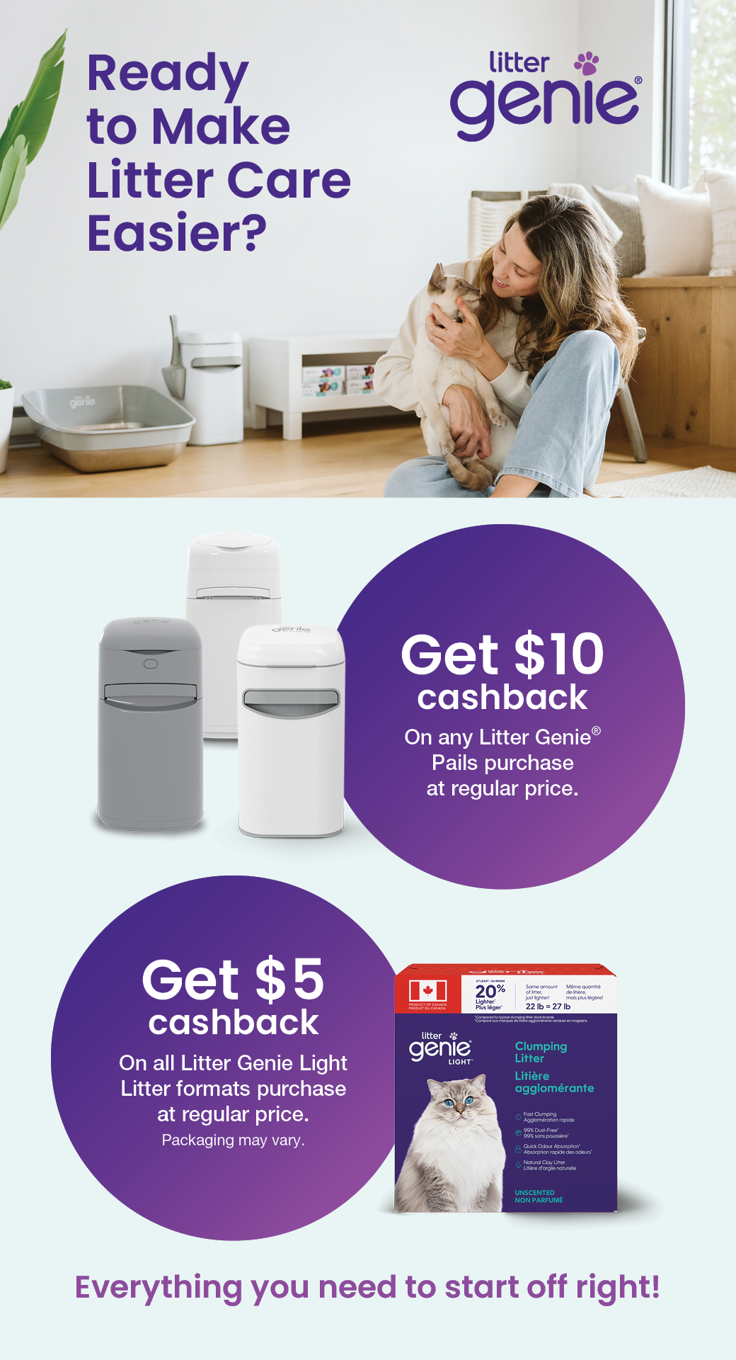 Litter Genie Cash Back