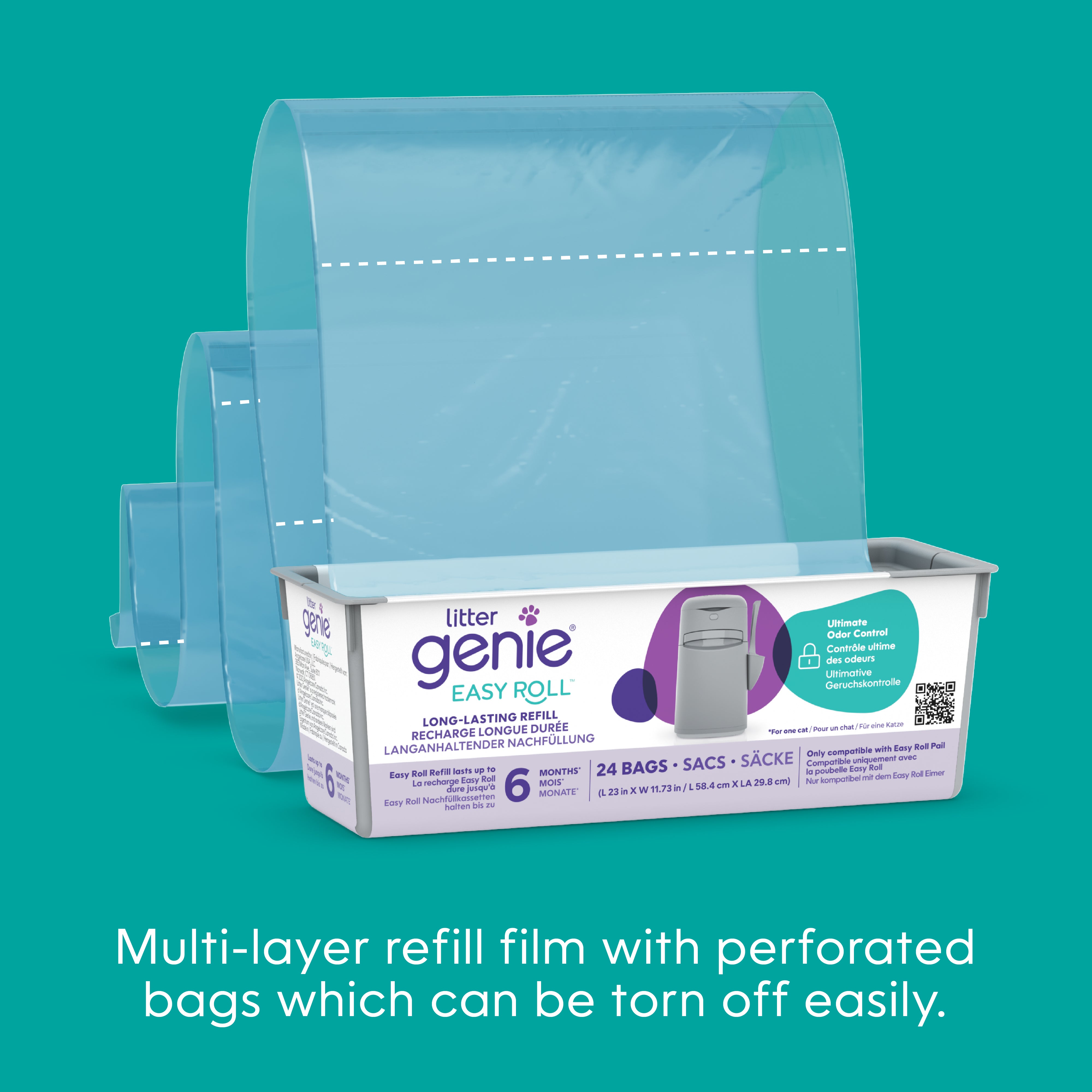 New! Litter Genie® Easy Roll Bin litter genie