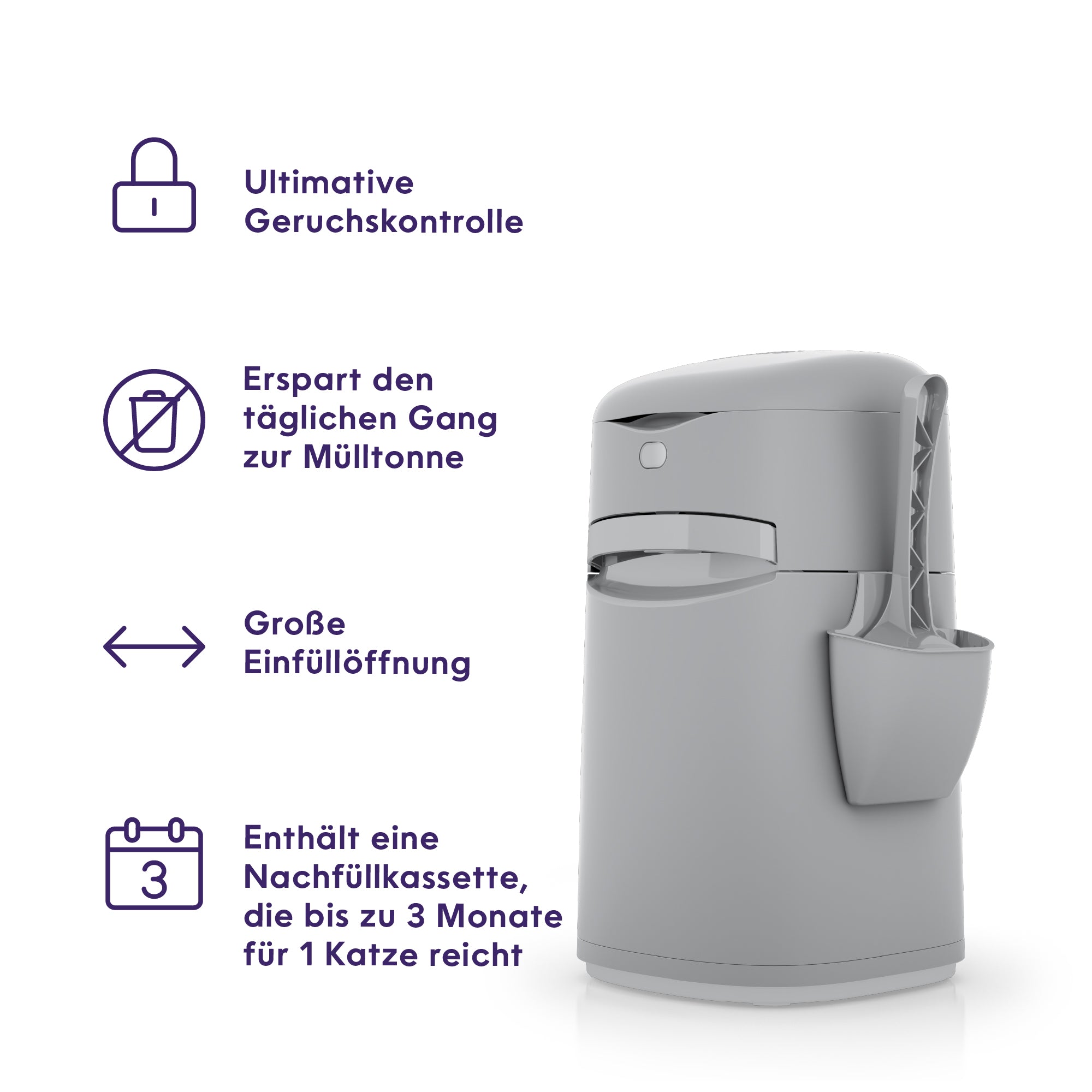 Litter Genie® Easy Roll Pail-DE-DE-04