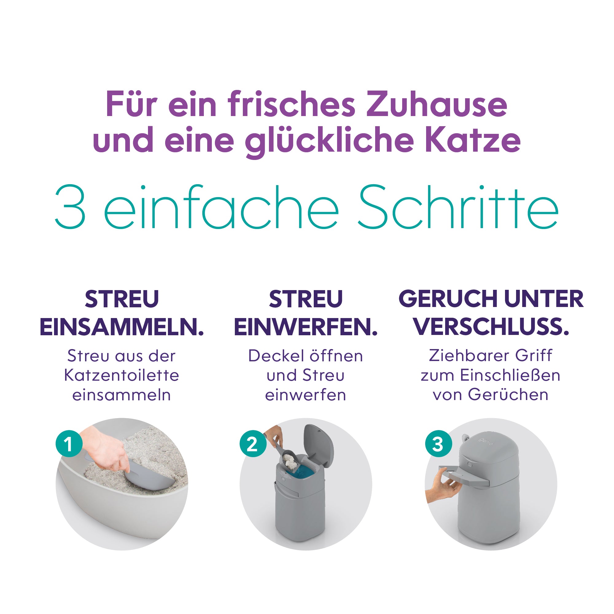 Litter Genie® Easy Roll Pail-DE-DE-07