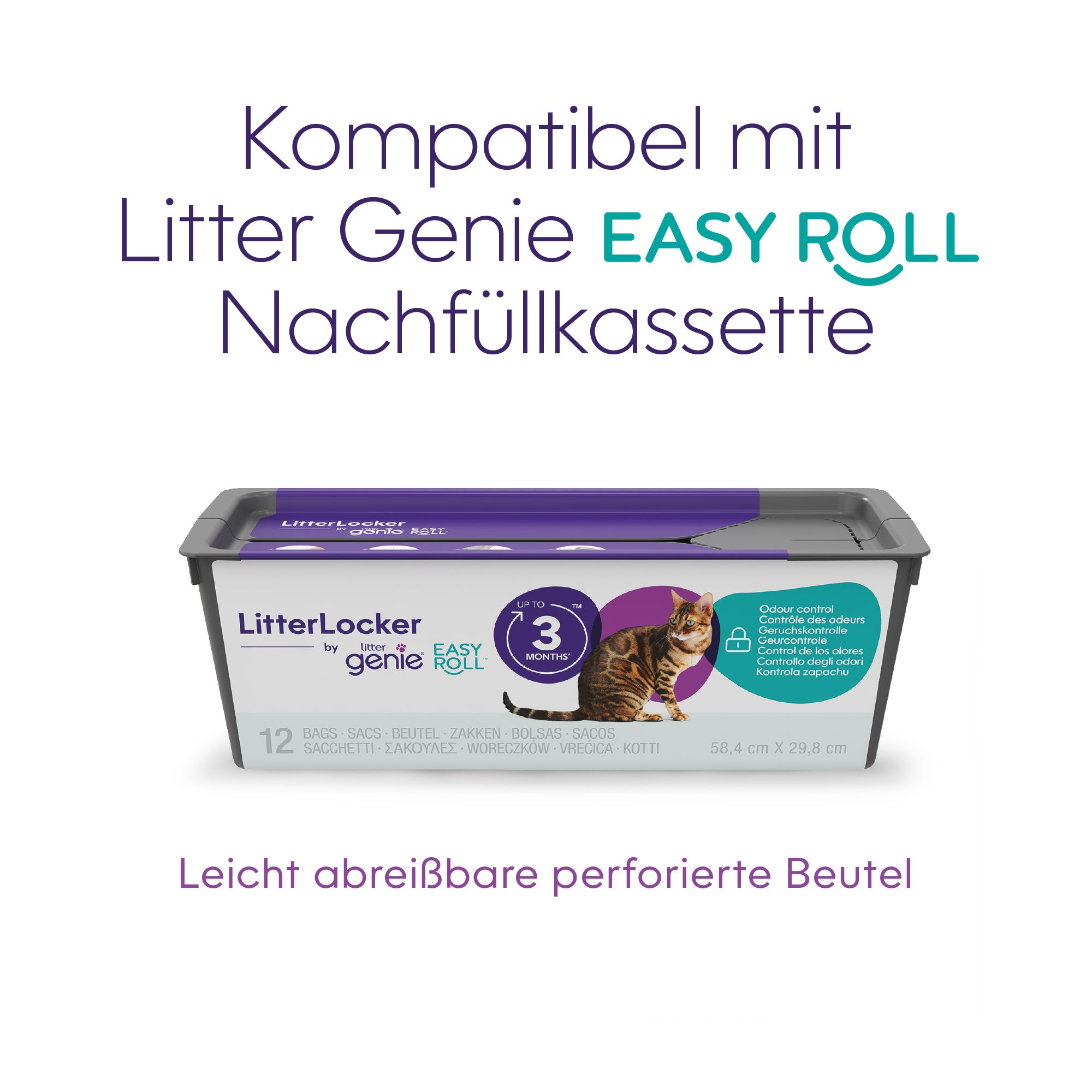 Litter Genie® Easy Roll Pail-DE-DE-11