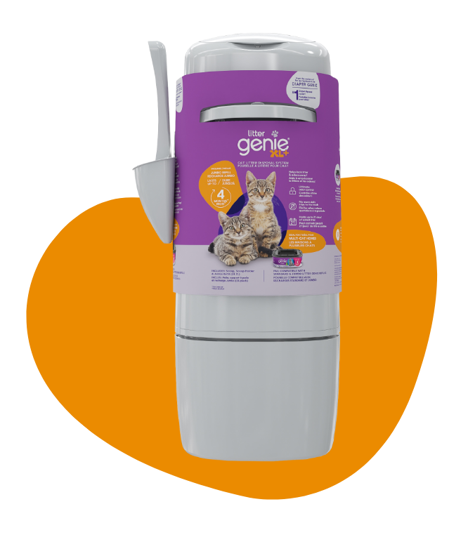 Litter Genie - Poubelle à Litière pour Chat, Blanche Litter Genie